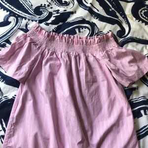 vineyard vines off the shoulder dress